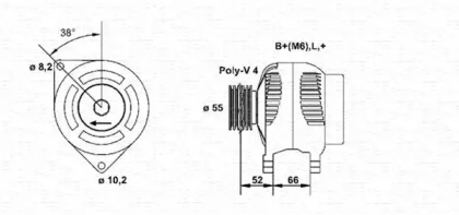 Генератор (MAGNETI MARELLI: 943355020010)