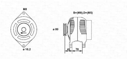 Генератор (MAGNETI MARELLI: 943355029010)