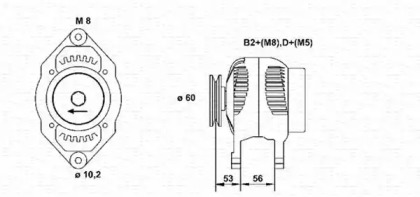 Генератор (MAGNETI MARELLI: 943355050010)