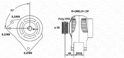 Генератор (MAGNETI MARELLI: 943355052010)