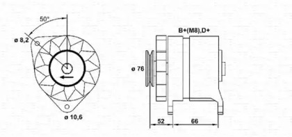 Генератор (MAGNETI MARELLI: 943355075010)