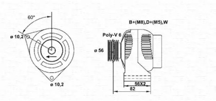 Генератор (MAGNETI MARELLI: 943355090010)