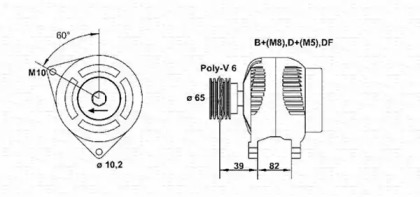 Генератор (MAGNETI MARELLI: 943355096010)