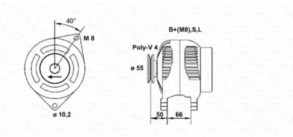 Генератор (MAGNETI MARELLI: 943355116010)