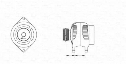 Генератор (MAGNETI MARELLI: 943355169010)