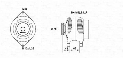 Генератор (MAGNETI MARELLI: 943355172010)