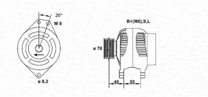 Генератор (MAGNETI MARELLI: 943355183010)