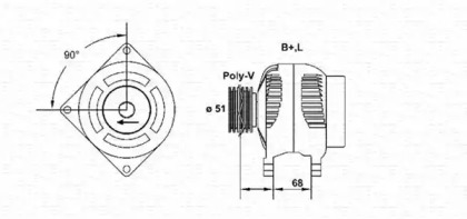 Генератор (MAGNETI MARELLI: 943355194010)