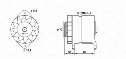 Генератор (MAGNETI MARELLI: 943356101010)