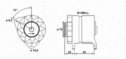 Генератор (MAGNETI MARELLI: 943356107010)