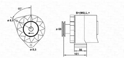 Генератор (MAGNETI MARELLI: 943356108010)