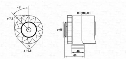 Генератор (MAGNETI MARELLI: 943356125010)