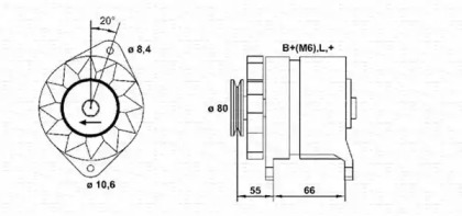 Генератор (MAGNETI MARELLI: 943356173010)