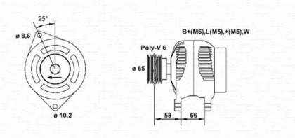 Генератор (MAGNETI MARELLI: 943356325010)