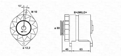 Генератор (MAGNETI MARELLI: 943356380010)