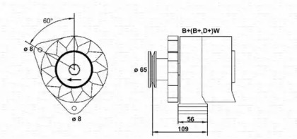 Генератор (MAGNETI MARELLI: 943356537010)