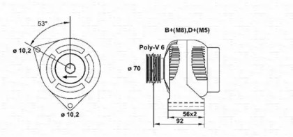 Генератор (MAGNETI MARELLI: 943356576010)