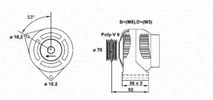 Генератор (MAGNETI MARELLI: 943356577010)