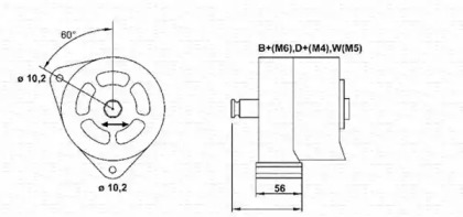 Генератор (MAGNETI MARELLI: 943356622010)