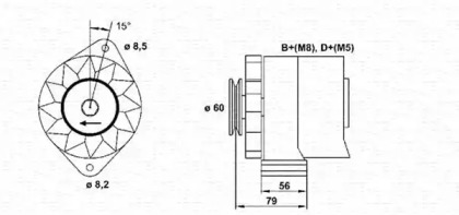 Генератор (MAGNETI MARELLI: 943356680010)