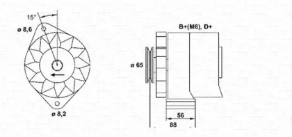 Генератор (MAGNETI MARELLI: 943356731010)