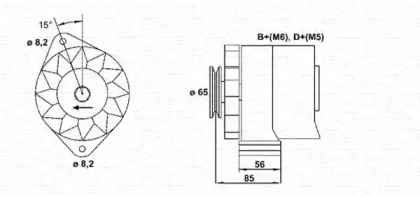 Генератор (MAGNETI MARELLI: 943356732010)