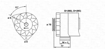 Генератор (MAGNETI MARELLI: 943356749010)