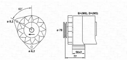 Генератор (MAGNETI MARELLI: 943356803010)