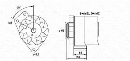 Генератор (MAGNETI MARELLI: 943356818010)