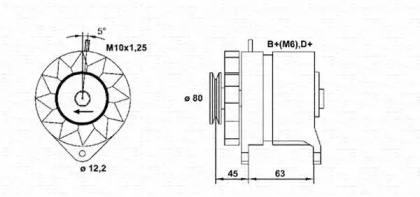 Генератор (MAGNETI MARELLI: 943356903010)