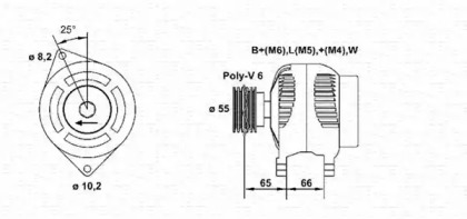 Генератор (MAGNETI MARELLI: 943356962010)