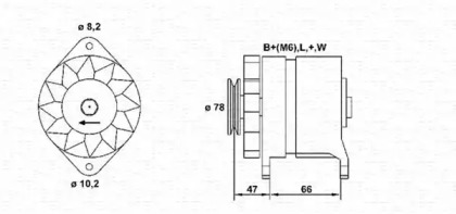 Генератор (MAGNETI MARELLI: 943356981010)