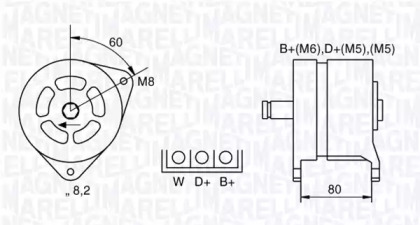 Генератор (MAGNETI MARELLI: 063324293010)