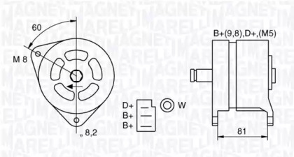 Генератор (MAGNETI MARELLI: 063324157010)