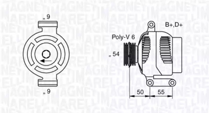 Генератор (MAGNETI MARELLI: 063358061010)