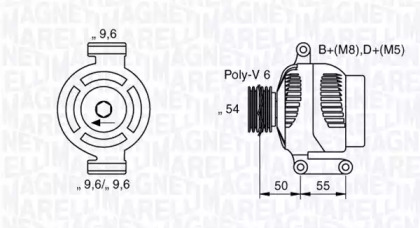 Генератор (MAGNETI MARELLI: 063358062010)