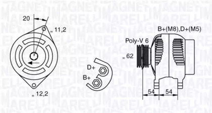 Генератор (MAGNETI MARELLI: 063321803010)