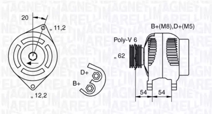 Генератор (MAGNETI MARELLI: 063321802010)