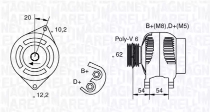 Генератор (MAGNETI MARELLI: 063321729010)