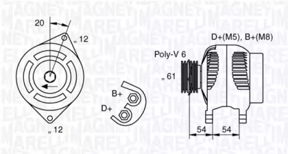 Генератор (MAGNETI MARELLI: 063321819010)