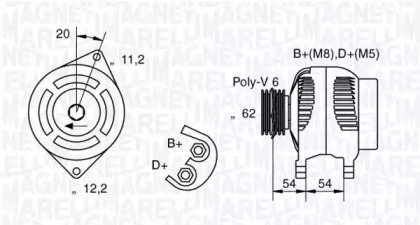 Генератор (MAGNETI MARELLI: 063321858010)