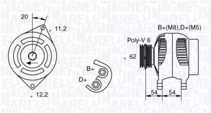 Генератор (MAGNETI MARELLI: 063321860010)