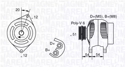 Генератор (MAGNETI MARELLI: 063321836010)