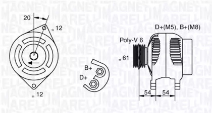 Генератор (MAGNETI MARELLI: 063321826010)