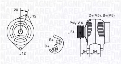 Генератор (MAGNETI MARELLI: 063321833010)