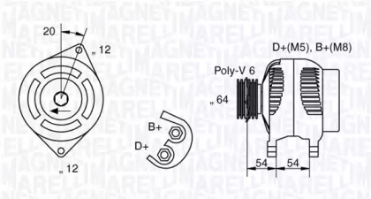 Генератор (MAGNETI MARELLI: 063321810010)