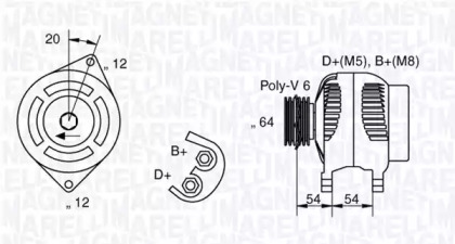 Генератор (MAGNETI MARELLI: 063321813010)