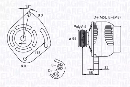 Генератор (MAGNETI MARELLI: 063321872010)