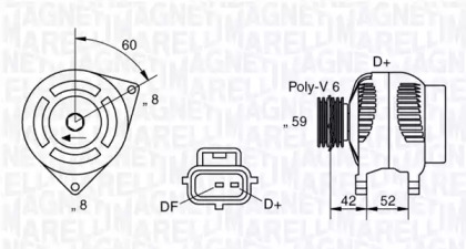 Генератор (MAGNETI MARELLI: 063341778010)