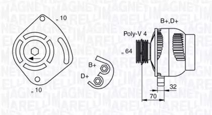 Генератор (MAGNETI MARELLI: 063321919010)